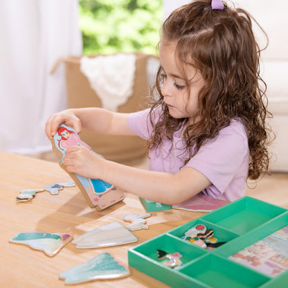 Melissa & Doug Disney Princess Ariel magnetic dress-up doll set