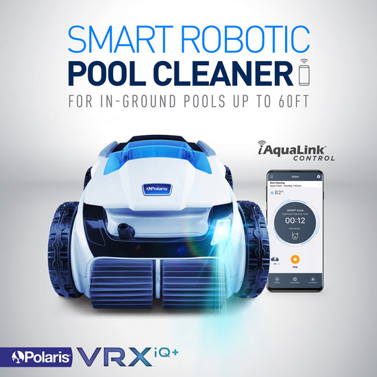 Polaris pool vacuum — Smart robotic cleaner with iAquaLink control and long cable