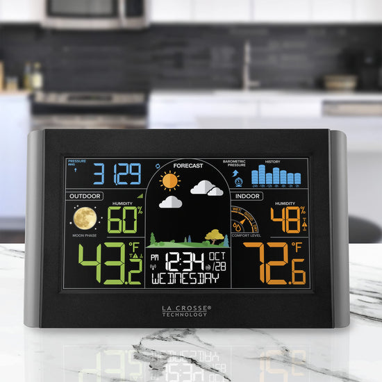 La Crosse Technology weather station — wireless color display