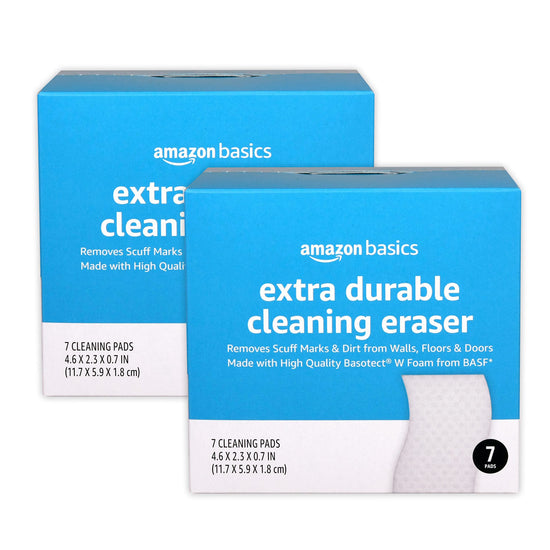 Erasers — Extra durable cleaning erasers for walls, floors and doors 2 packs of 7