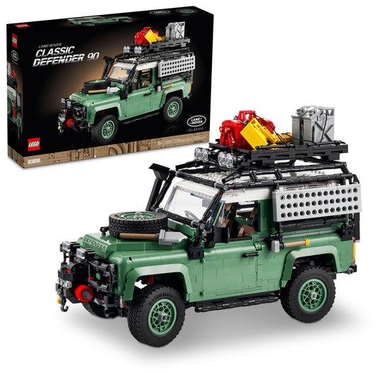 LEGO Icons Land Rover Classic Defender 90 — Building set with realistic details for adults 18+