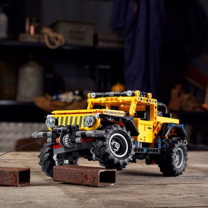 LEGO Technic toy building block set — authentic and functional Jeep Wrangler design 42122