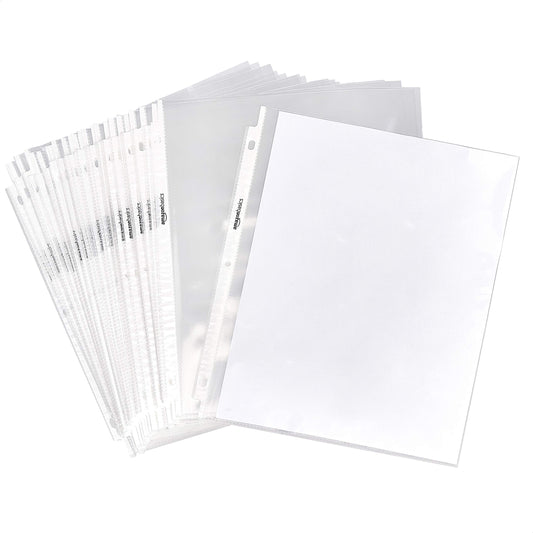 Card document sleeve — Amazon Basics sheet protectorsCard document sleeve — Amazon Basics sheet protectors