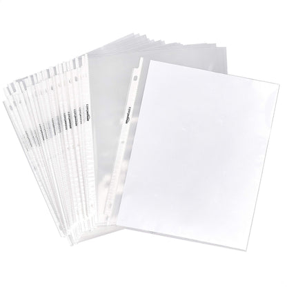 Card document sleeves — Amazon Basics quality protection for your sheets.