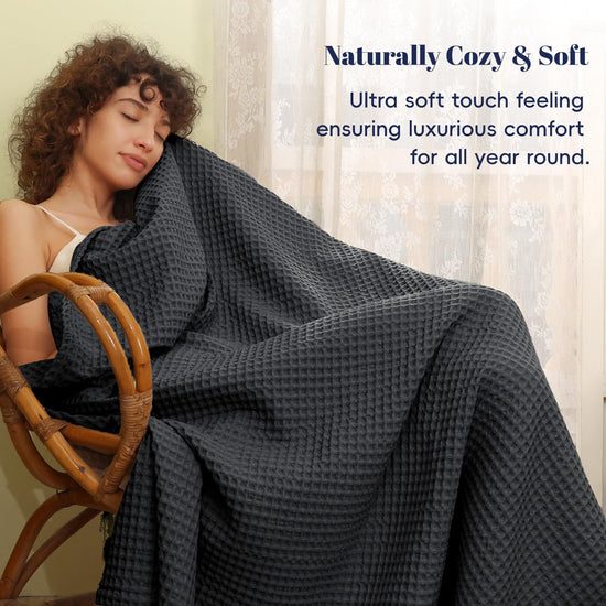 Blanket — polyester waffle weave design by PHF