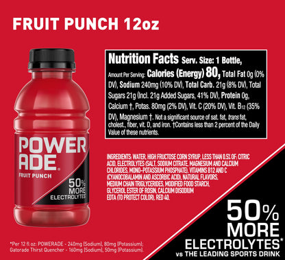 Drink flavored — Powerade sports drinkDrink flavored — Powerade electrolyte beverage