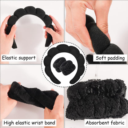 Hairband — Soft and non-slip design for makeup and skincare routines
