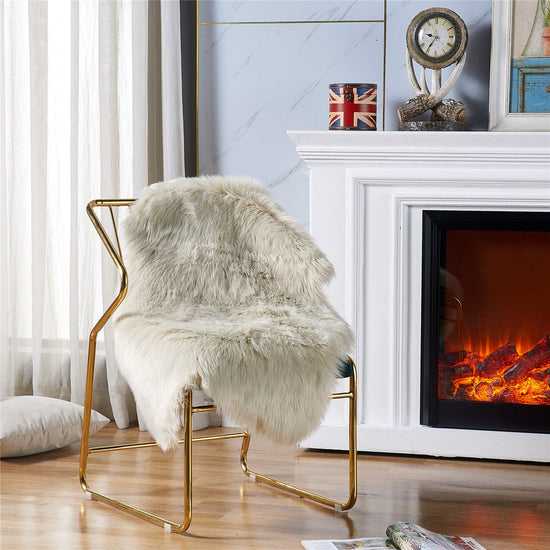 EasyJoy shaggy area rug — ultra soft faux fur design for home use