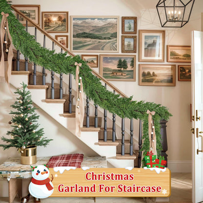 Cedar garland — Christmas decor for mantle, stairs, tables, and fireplaces