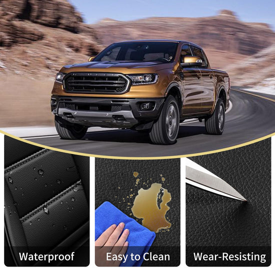 AOMSAZTO Ford Ranger seat covers — custom fit waterproof leather protector