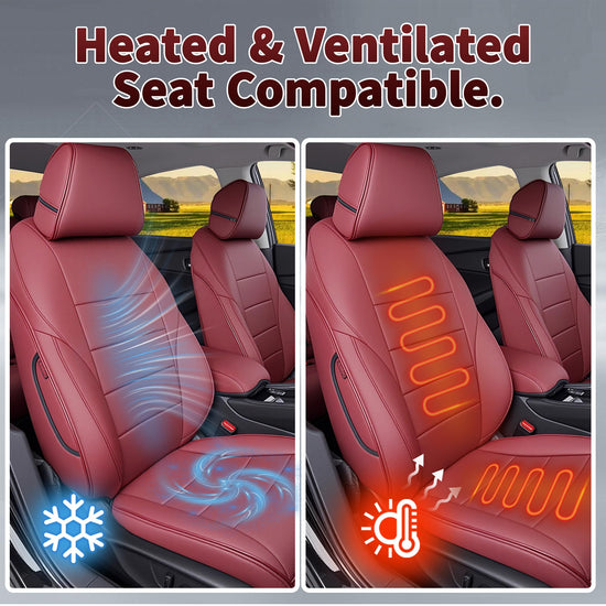 HKZ vehicle seat covers — leather car seat protector for Honda Accord 2023-2026