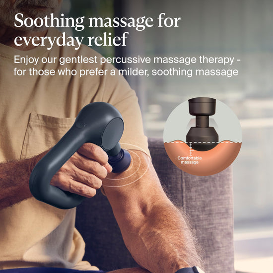 TheraGun massager — quiet deep tissue therapy with Bluetooth connectivity