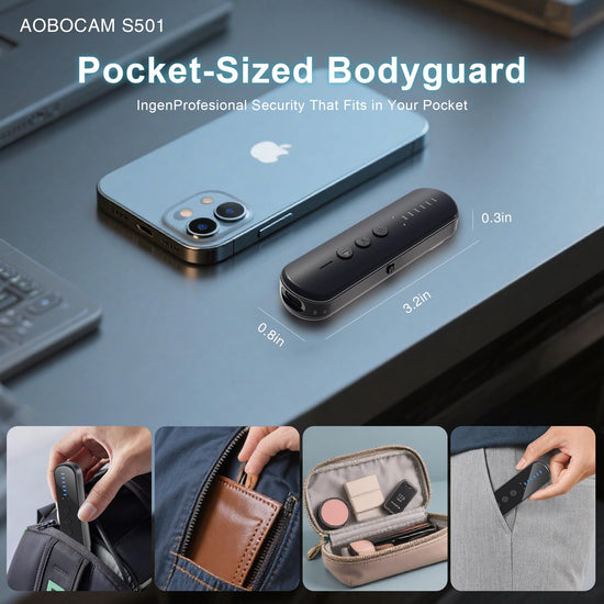 AOBOCAM Anti-Spy Hidden Camera Detector with 99% Accuracy,Find GPS Trackers &Listening Devices Portable Privacy Protector for Hotel/Travel,Anti-Surveillance RF Bugs Detector with LED (Black)