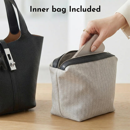Kadynow handbag — vegan leather bucket bag with detachable small purse