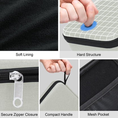 Eyeglass case — Bukere travel organizer with adjustable slots for multiple pairs
