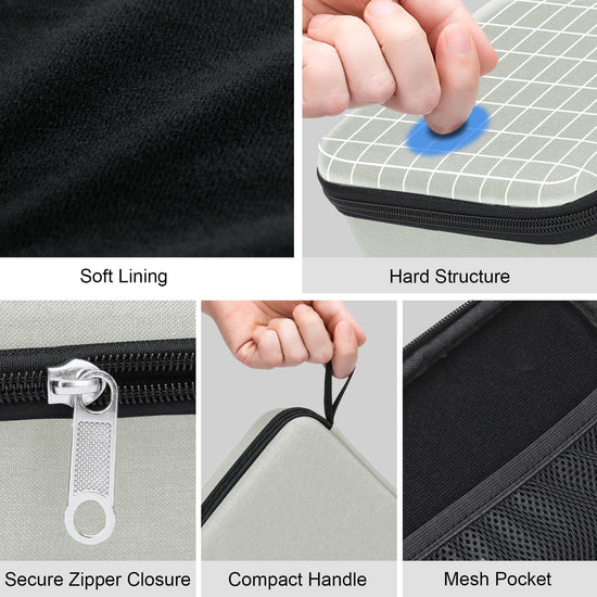 Eyeglass case — Bukere travel organizer with adjustable slots for multiple pairs