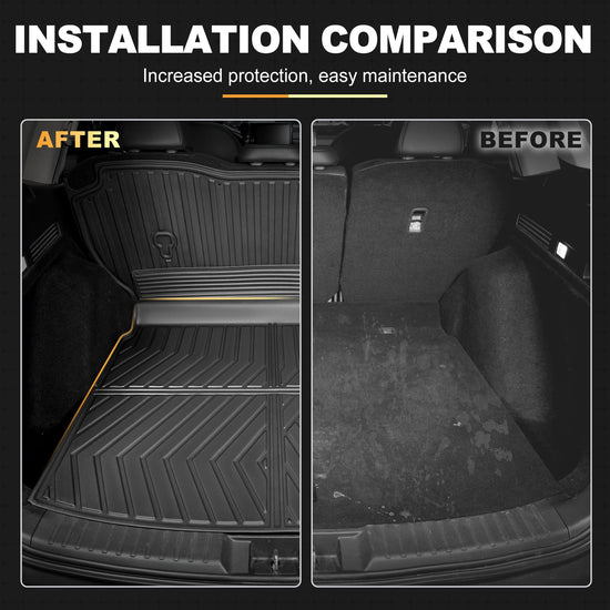 Vehicle mat — AOMSAZTO floor mats for Honda CR-V 2023-2026 with back seat protector and cargo liner