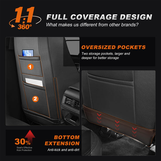 Vehicle seat cover — Custom fit faux leather for Honda CRV 2023-2026