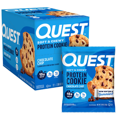 Quest Nutrition cookie — chocolate chip flavor