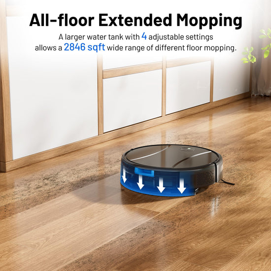 Tipdiy robotic vacuum cleaner — 4200Pa powerful suction with self-charging feature