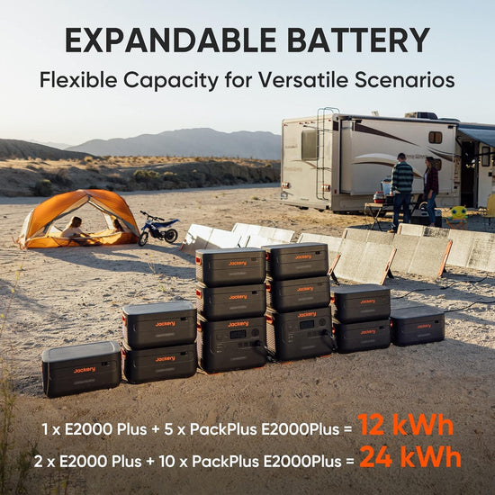 Jackery electricity generator — 2042Wh LiFePO4 battery with 3000W output