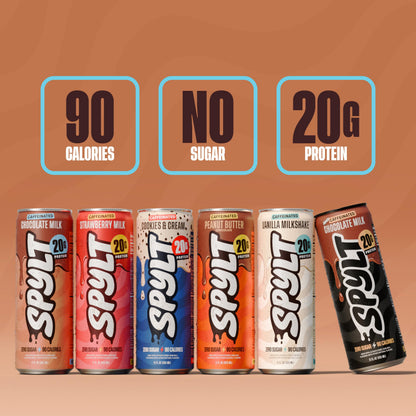 Spylt protein drink — high protein milk with caffeine, sugar free, lactose free 12 count