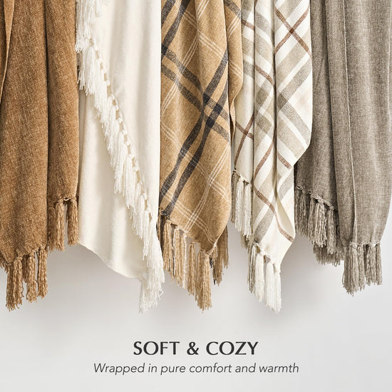 Blanket — Chenille plaid design from EverGrace