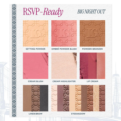 LAURA GELLER NEW YORK full face travel makeup palette with eyeshadows and more