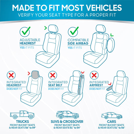 BDK PolyPro car seat covers - Full set in solid beige for front and rear seats