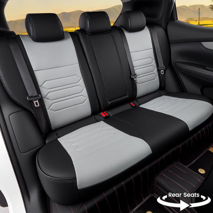 Vehicle seat cover — Custom fit leatherette for Nissan Rogue 2020-2024 models