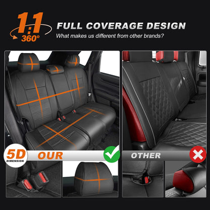 Vehicle seat cover — Custom fit faux leather for Honda CRV 2023-2026