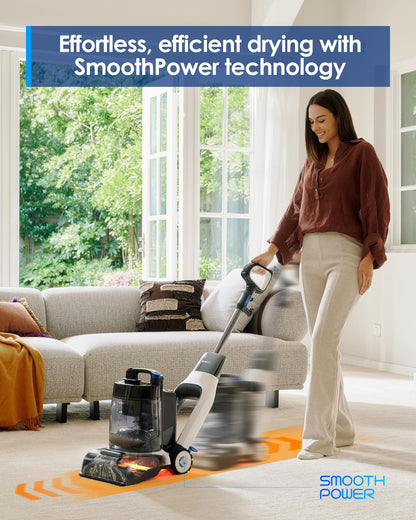 Tineco carpet upholstery cleaning machine — Smart self-cleaning with PowerDry technology