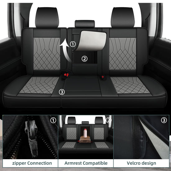 Vehicle seat cover — AOMSAZTO fit for Chevy Silverado and GMC Sierra 2019-2024