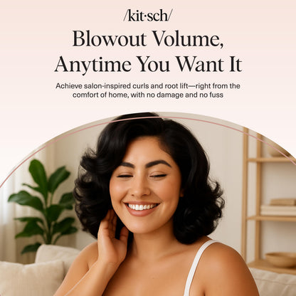 Kitsch hair rollers — self-grip heatless curlers for all hair types, 8 count pack