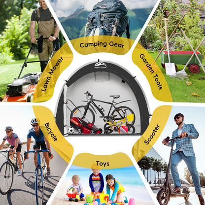 Portable freestanding shelter — Waterproof bike storage for 2 to 8 bikes and more