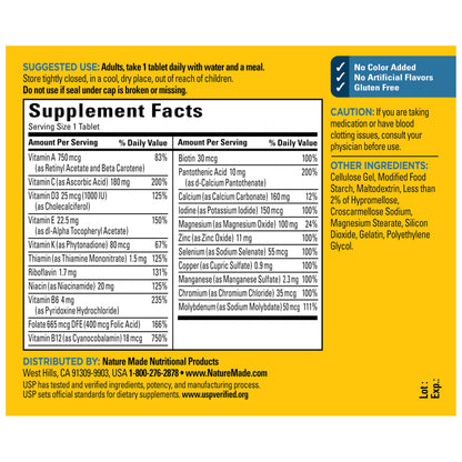 Nutritional supplement — nature made formula for overall health and wellness