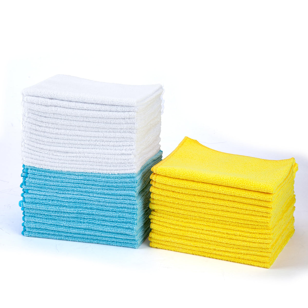 Amazon Basics towel — microfiber cleaning cloths in solid rectangular shape