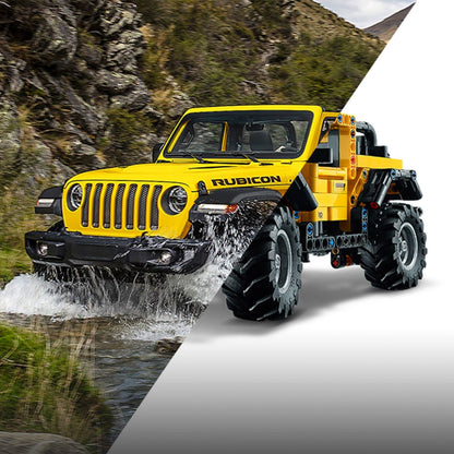 LEGO Technic toy building block set — authentic and functional Jeep Wrangler design 42122