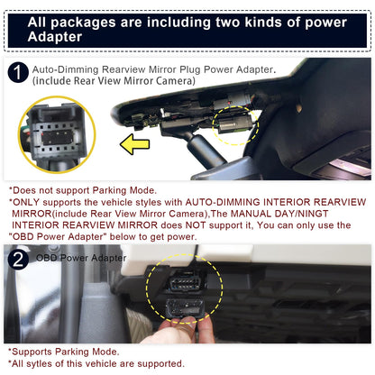 Mangoal dash cam with 4K front and 1080P rear for Chevy Silverado 2019-2023 model B