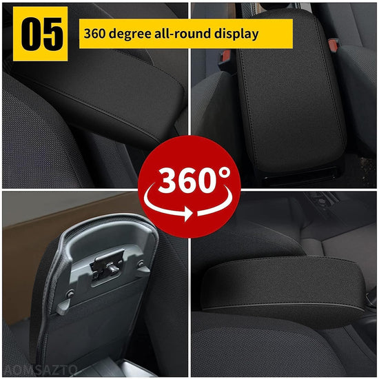 AOMSAZTO console covers — armrest covers for 2014-2019 Toyota Corolla fabric cloth