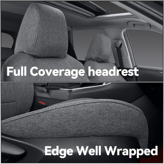 coverdream HR-V seat covers - Fully covered UV resistant polyester seat protector in gray