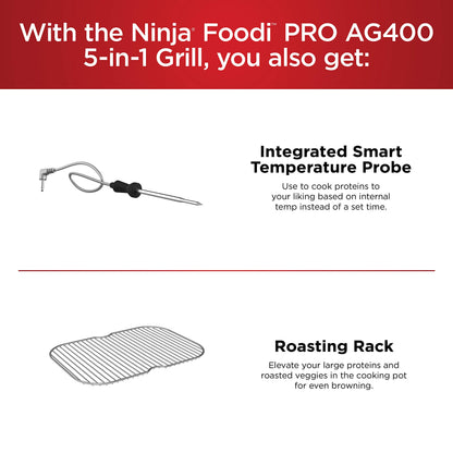 Ninja Foodi air fryer with integrated smart probe