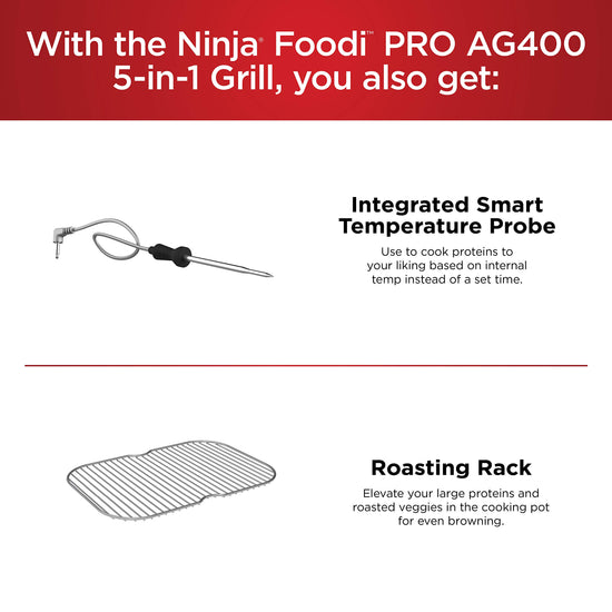 Ninja Foodi air fryer with integrated smart probe