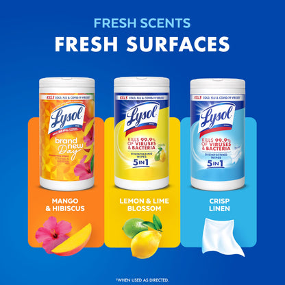 Lysol surface cleaning wipes — disinfecting bundle