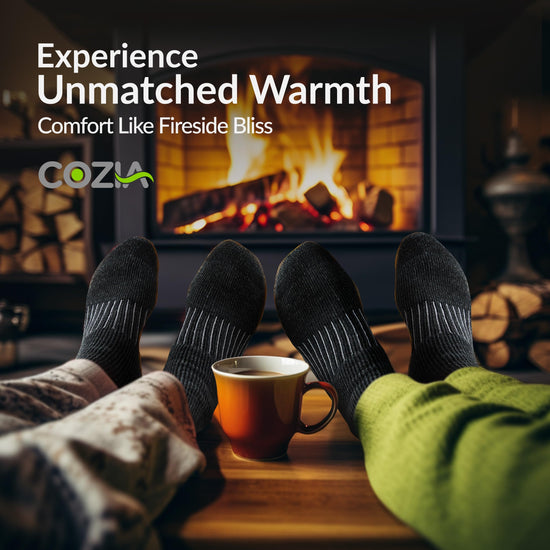 Cozia merino wool socks — warm thermal socks for men and women