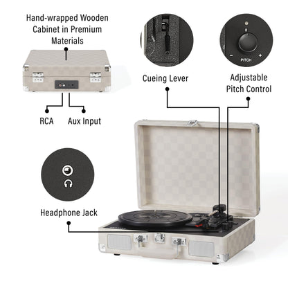 Crosley Cruiser Plus turntable — Bluetooth enabled suitcase design