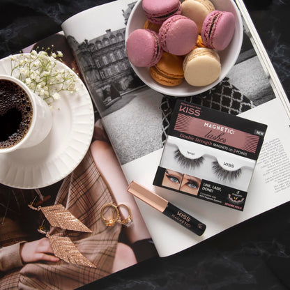 KISS false eyelashes — magnetic eyeliner included