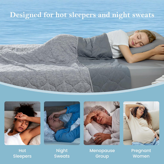 Cozy Bliss cooling blanket — dual-sided design for hot sleepers and night sweats