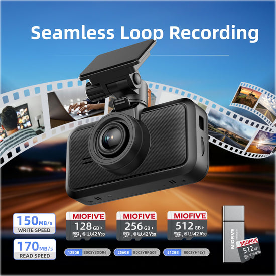 Miofive S1 onboard camera — 4K UHD with built-in Wi-Fi and GPS supportMiofive S1 onboard camera — 4K UHD, built-in Wi-Fi and GPS, 24H parking mode