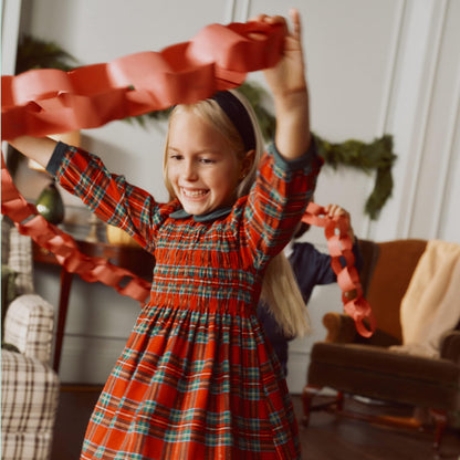 Amazon Essentials x Sofia Grainge long sleeve flannel dress for girls
